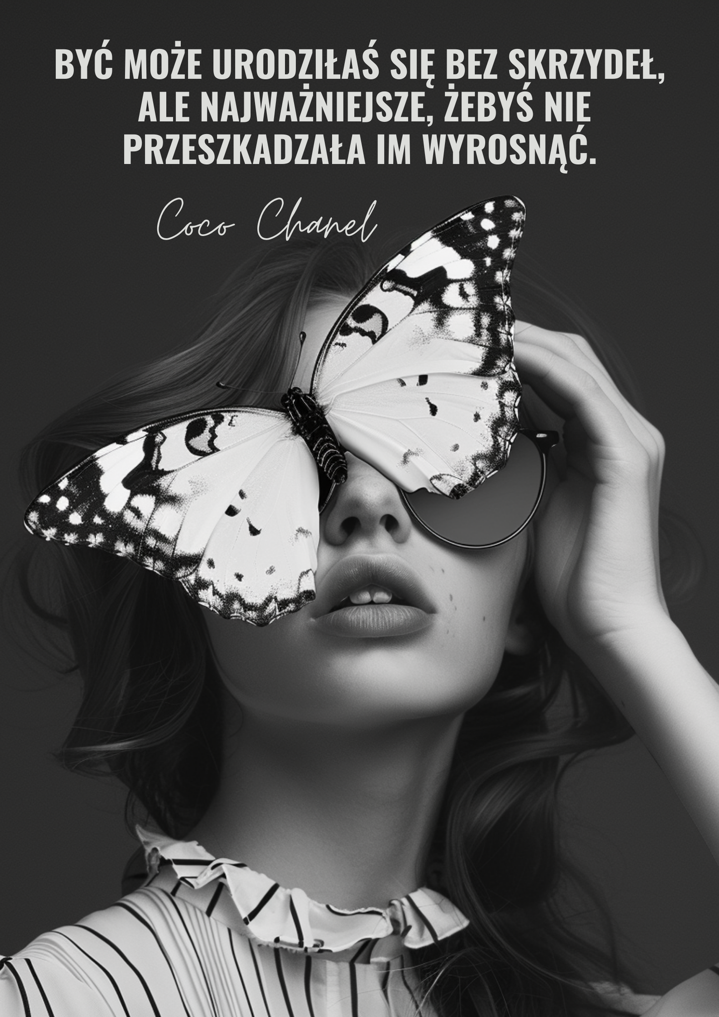 Plakat z cytatem Coco Chanel