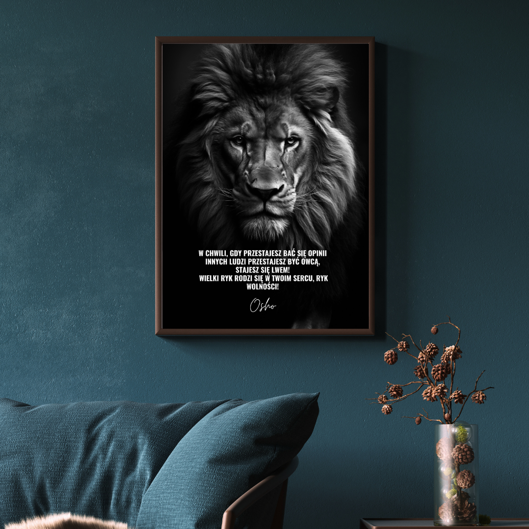 Plakat z cytatem Osho