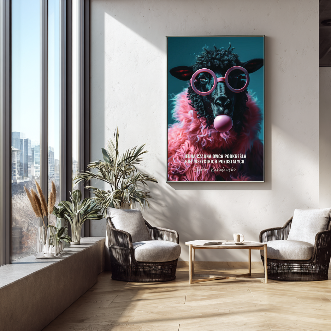 Plakat z cytatem Stefana Kisielewskiego wersja 2