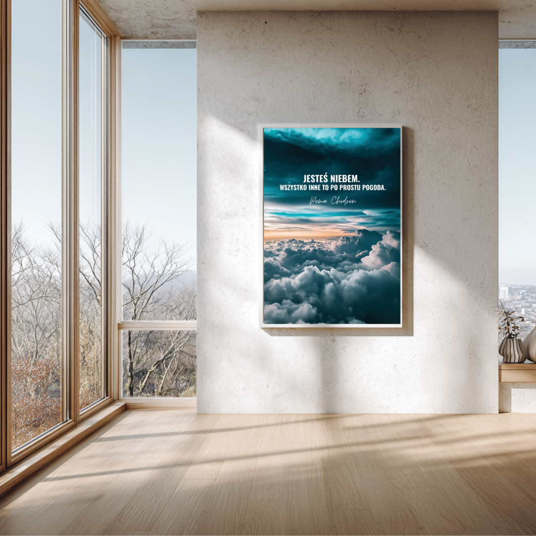 Plakat z cytatem Pemy Chodron