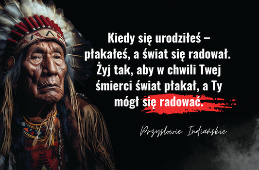 Magnes z przysłowiem Indiańskim