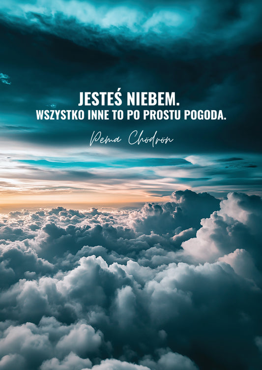 Plakat z cytatem Pemy Chodron